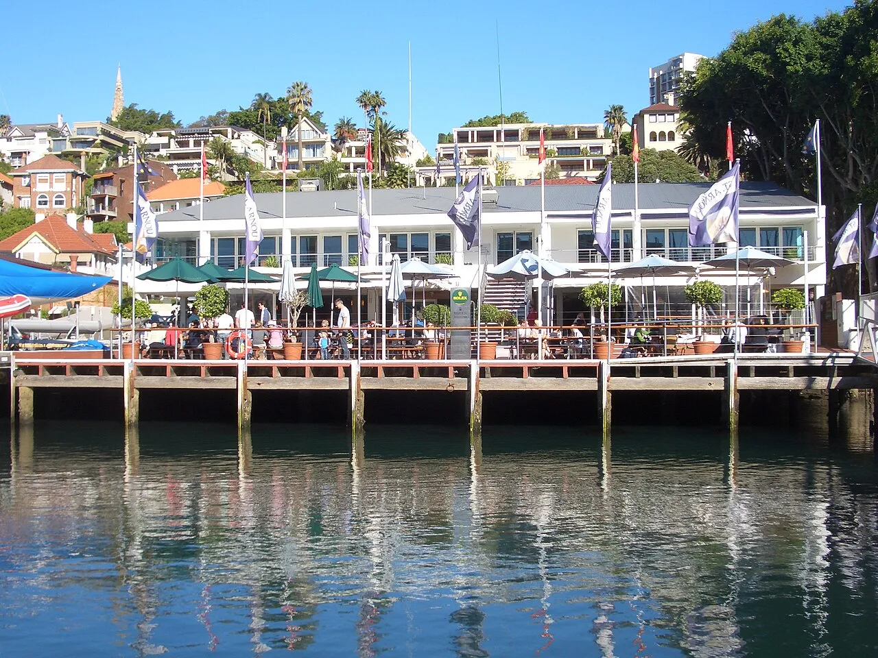 The CYCA clubhouse deck on Rushcutters Bay, Darling Point (2007)