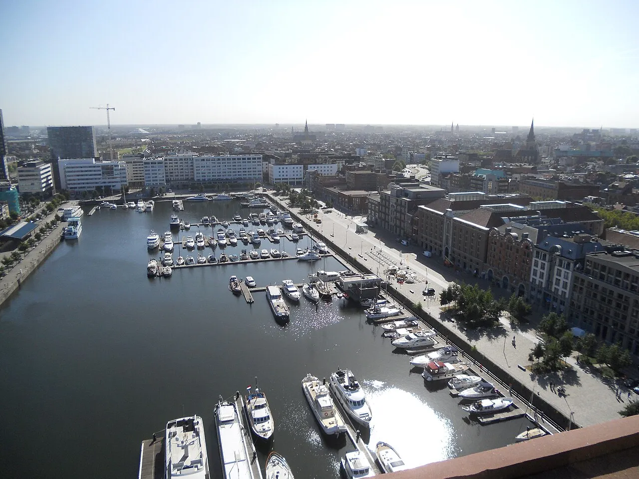 The Willemdok seen from the MAS museum (2012)