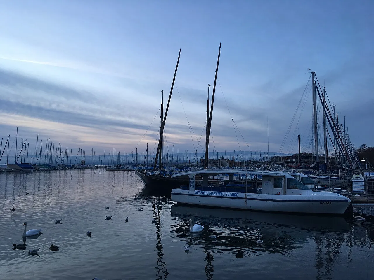 Ouchy harbour, Lausanne