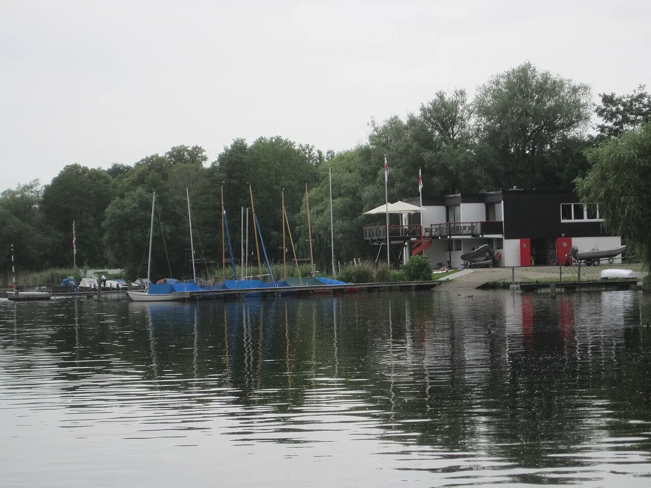 The club grounds on the Wakenitz in Lübeck, 2012