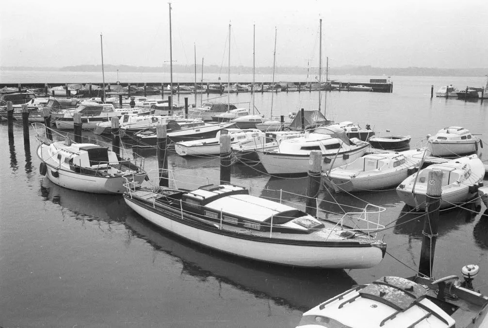 Wik sport harbour, 1973 (Kiel city archive)