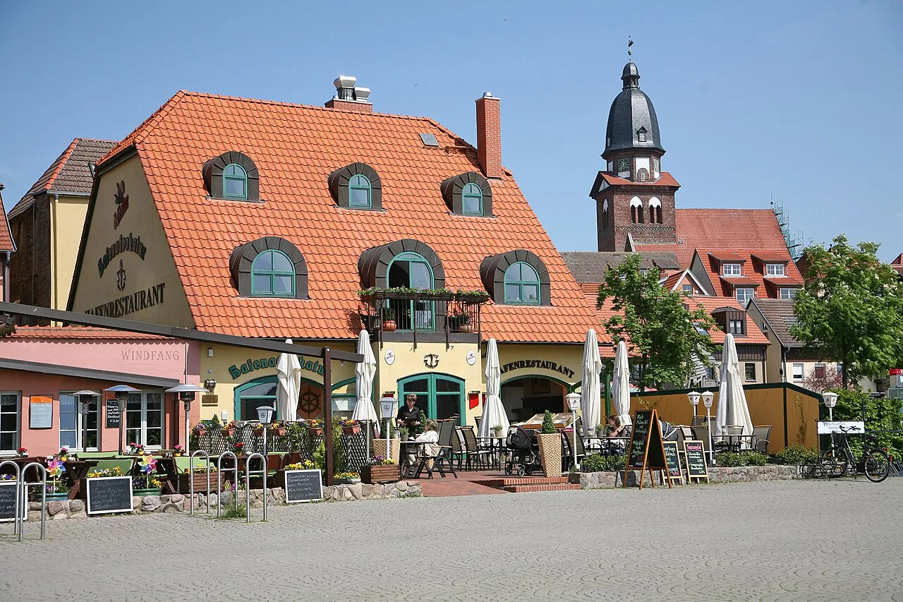 At the town harbour of Waren (Müritz)