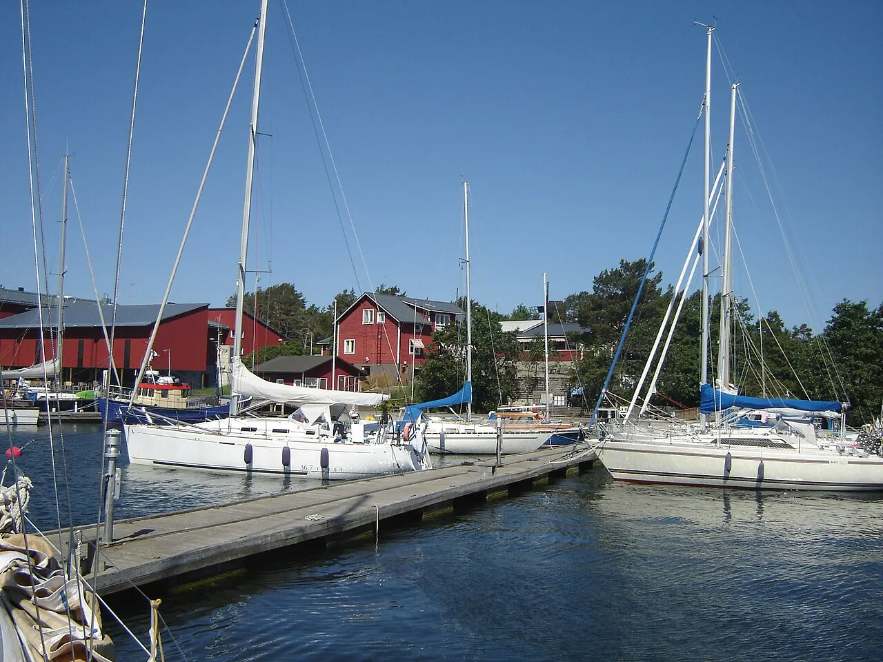 The guest harbour at Korpoström