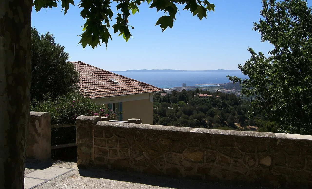 Bormes-les-Mimosas marina seen from the village