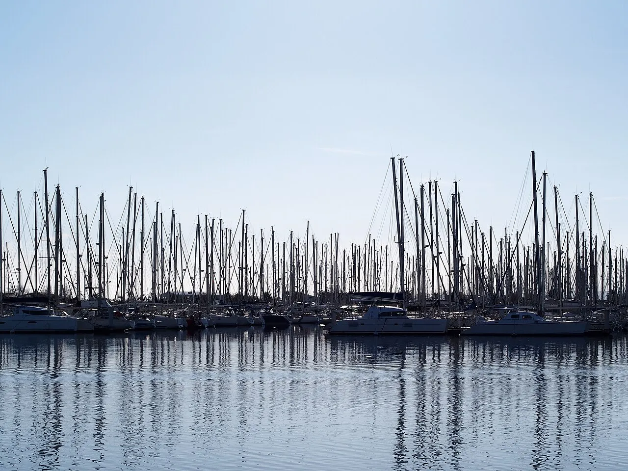 Masts in Gruissan marina