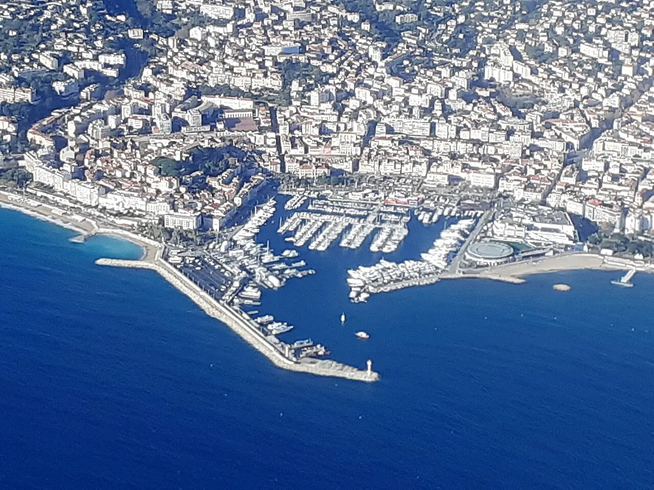 Aerial view of Port Vauban