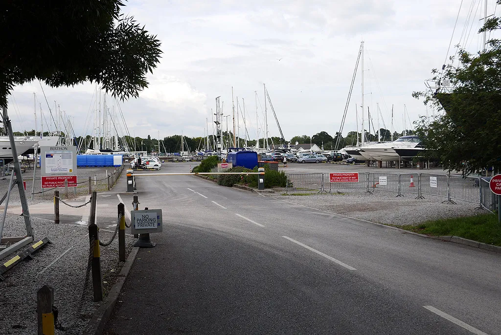 The entrance to Berthon Marina, Lymington