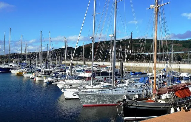 Boats in Inverness Marina