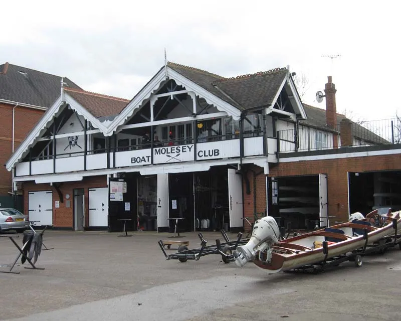 Molesey Boat Club on the Thames at East Molesey