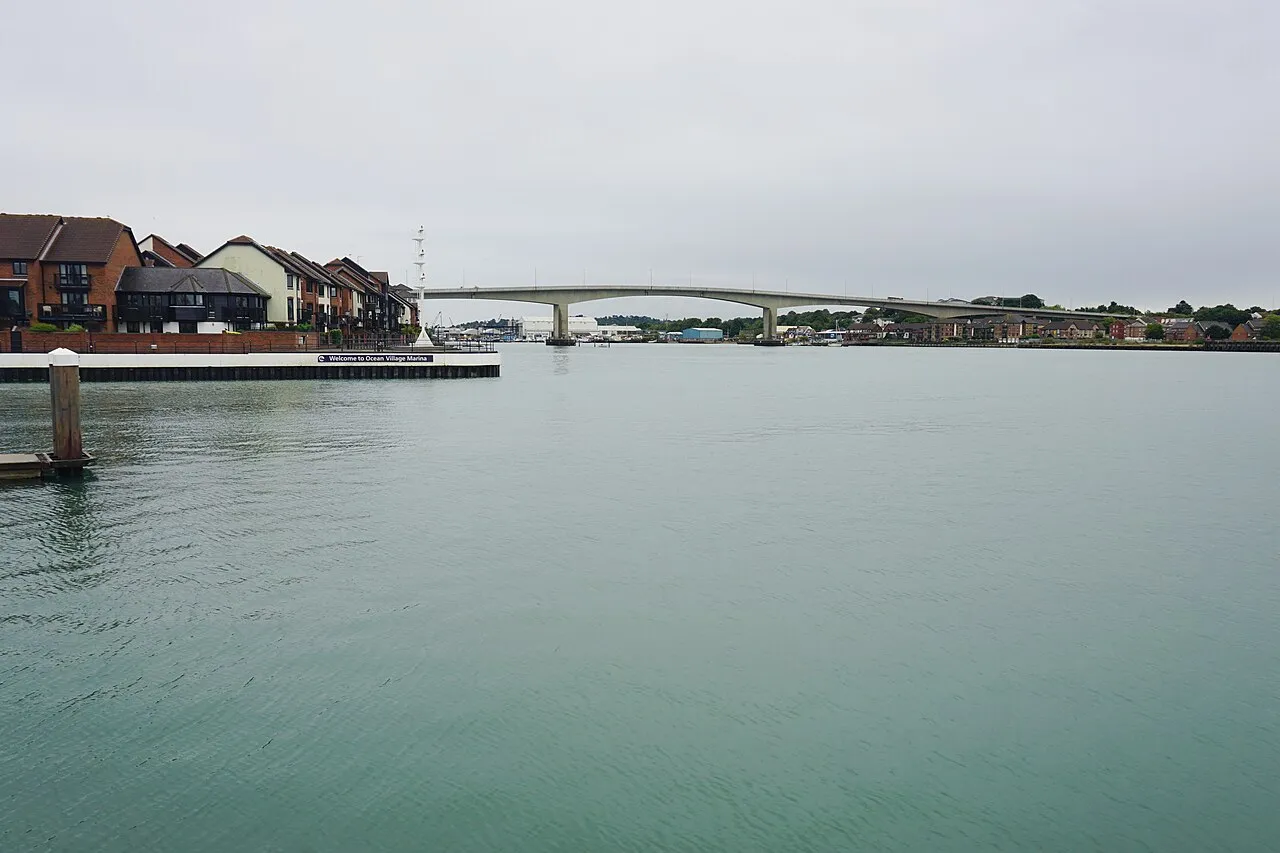 The entrance to Ocean Village Marina, Southampton