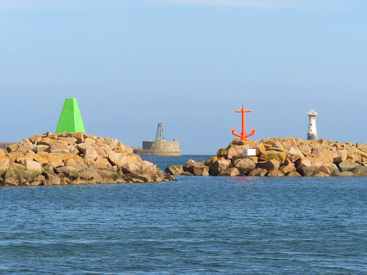 Entrance to Peterhead Bay Marina