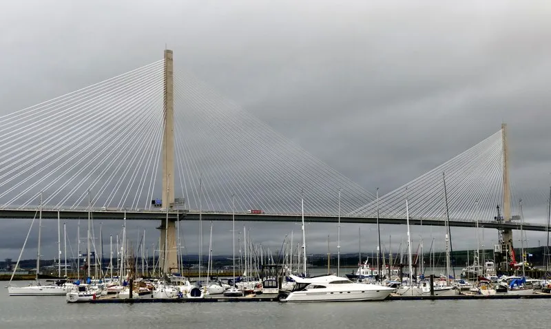Boats in Port Edgar Marina