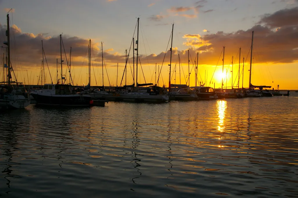 Portland Marina inside Portland Harbour
