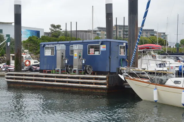 The fuel berth at Queen Anne's Battery, Plymouth