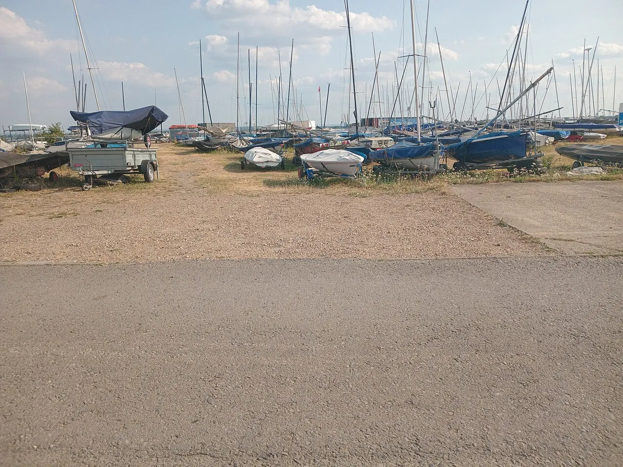 Boats at Queen Mary Sailing Club, Ashford