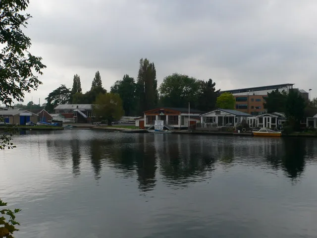 Trowlock Island on the Thames at Teddington, home of the Royal Canoe Club