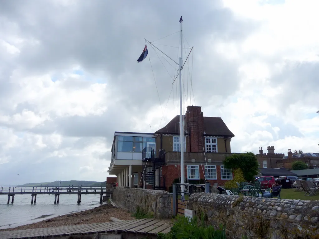 The Royal Solent Yacht Club on the Yarmouth waterfront
