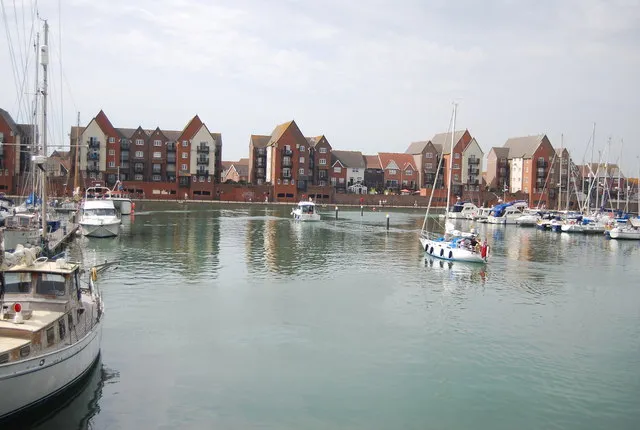 Boats in Sovereign Harbour, Eastbourne