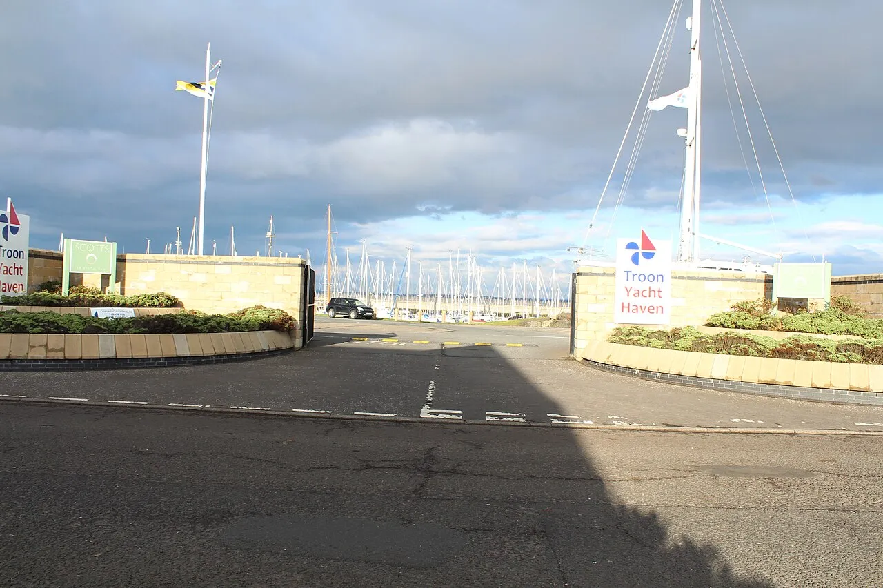 The entrance to Troon Yacht Haven