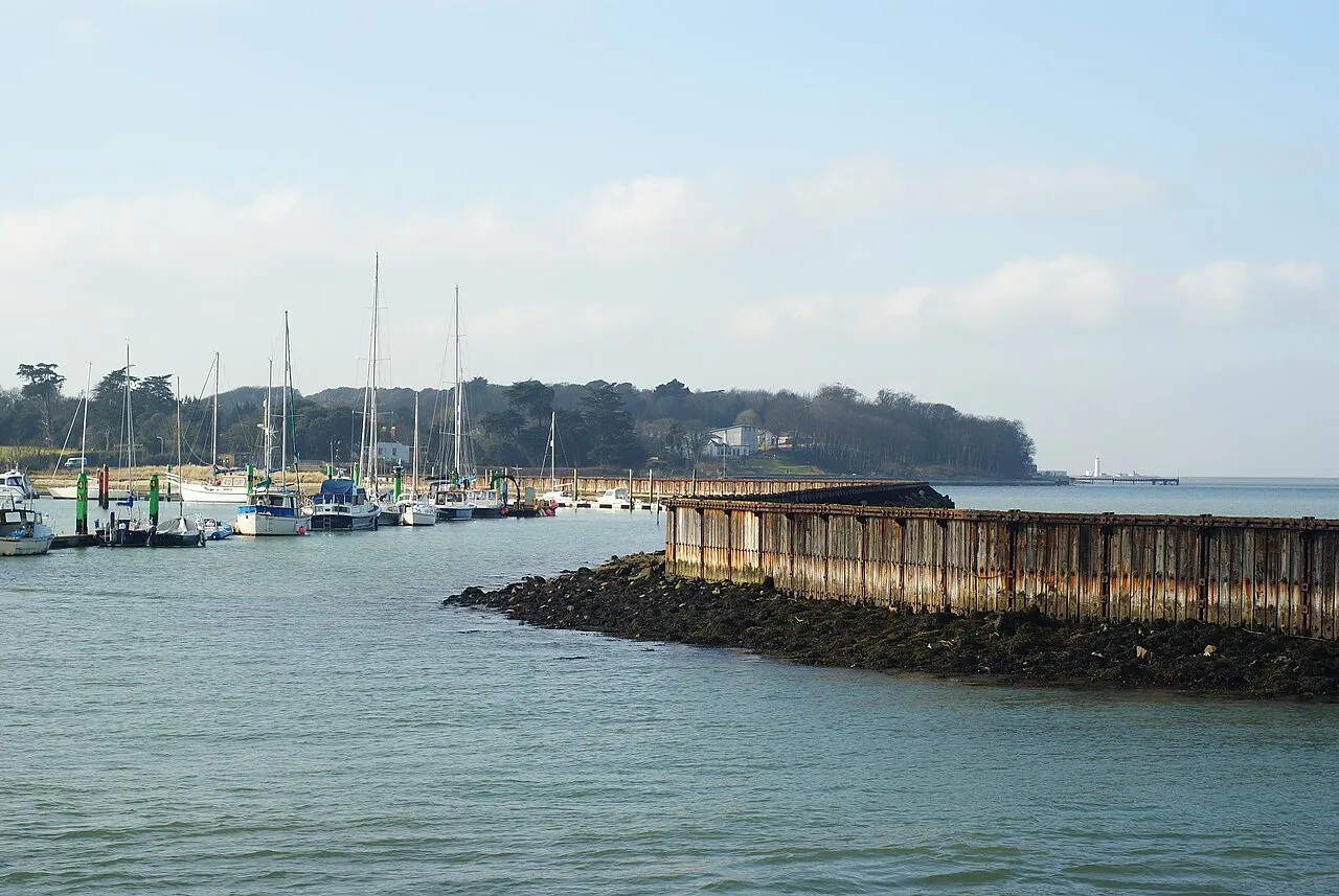 The breakwater at Yarmouth Harbour, Isle of Wight
