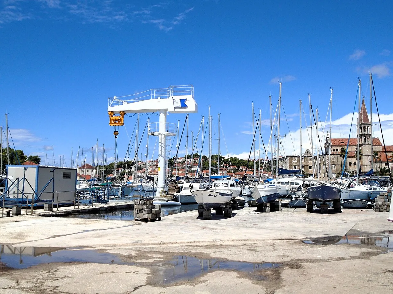 ACI marina in Milna, Brač