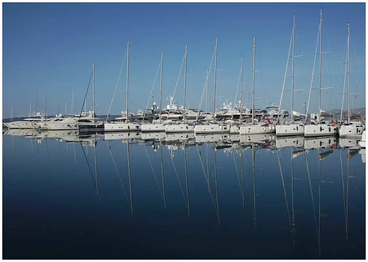 Yachts in Marina Kaštela