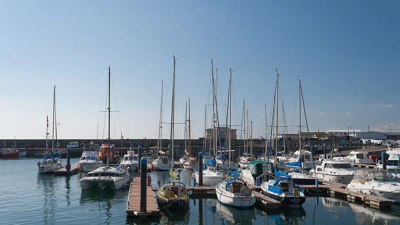 Yachts in Kilmore Quay marina, looking west