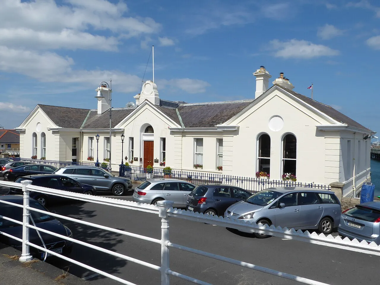 The National Yacht Club clubhouse beside the East Pier, Dún Laoghaire