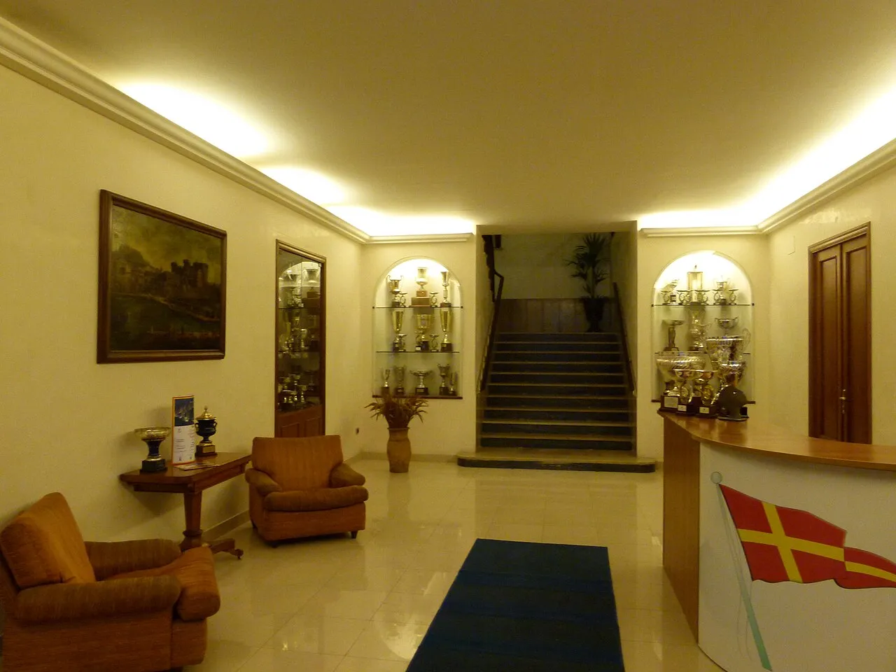 Entrance to the clubhouse at the Molosiglio
