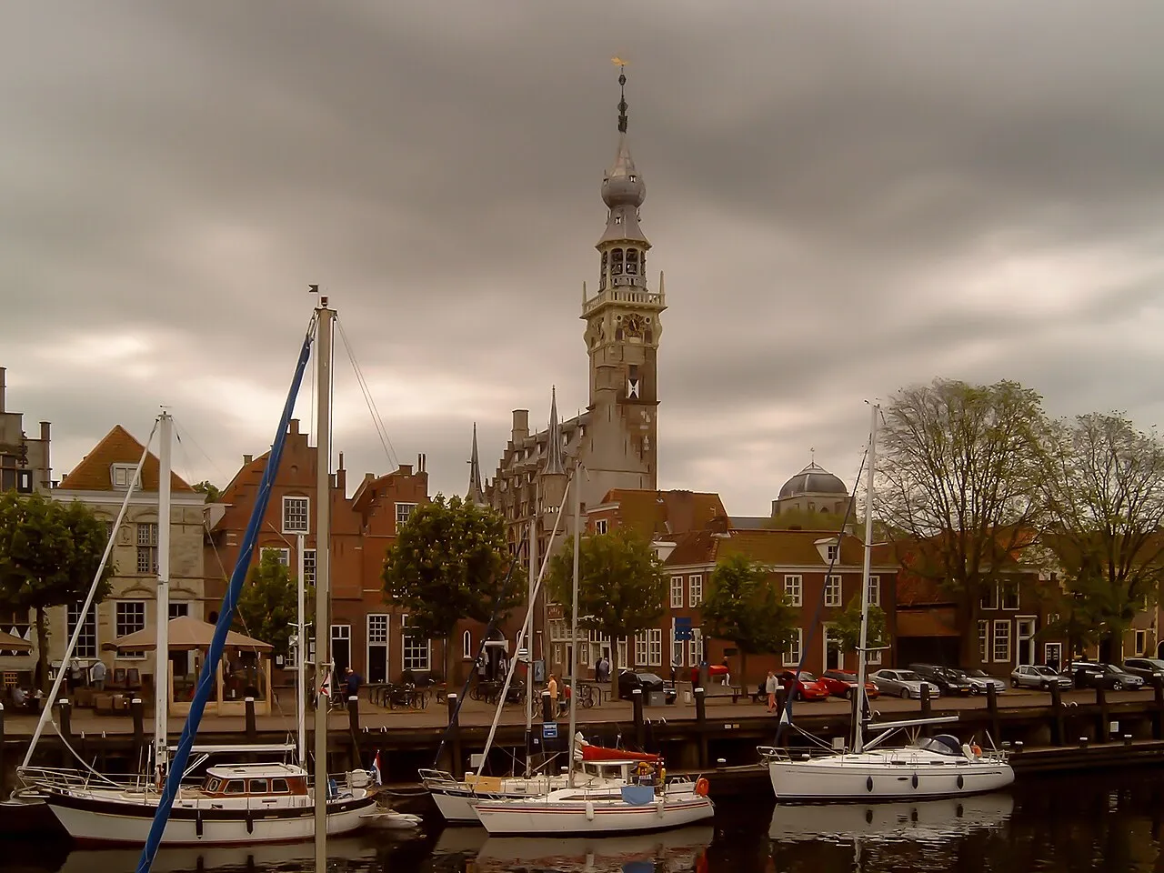 Veere town hall and marina (2009)