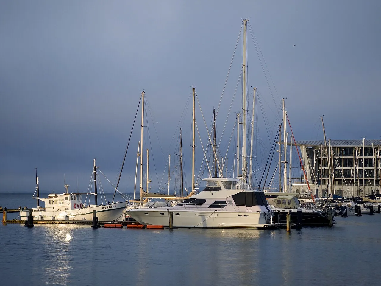 Yachts and launches berthed in Chaffers Marina (2026)