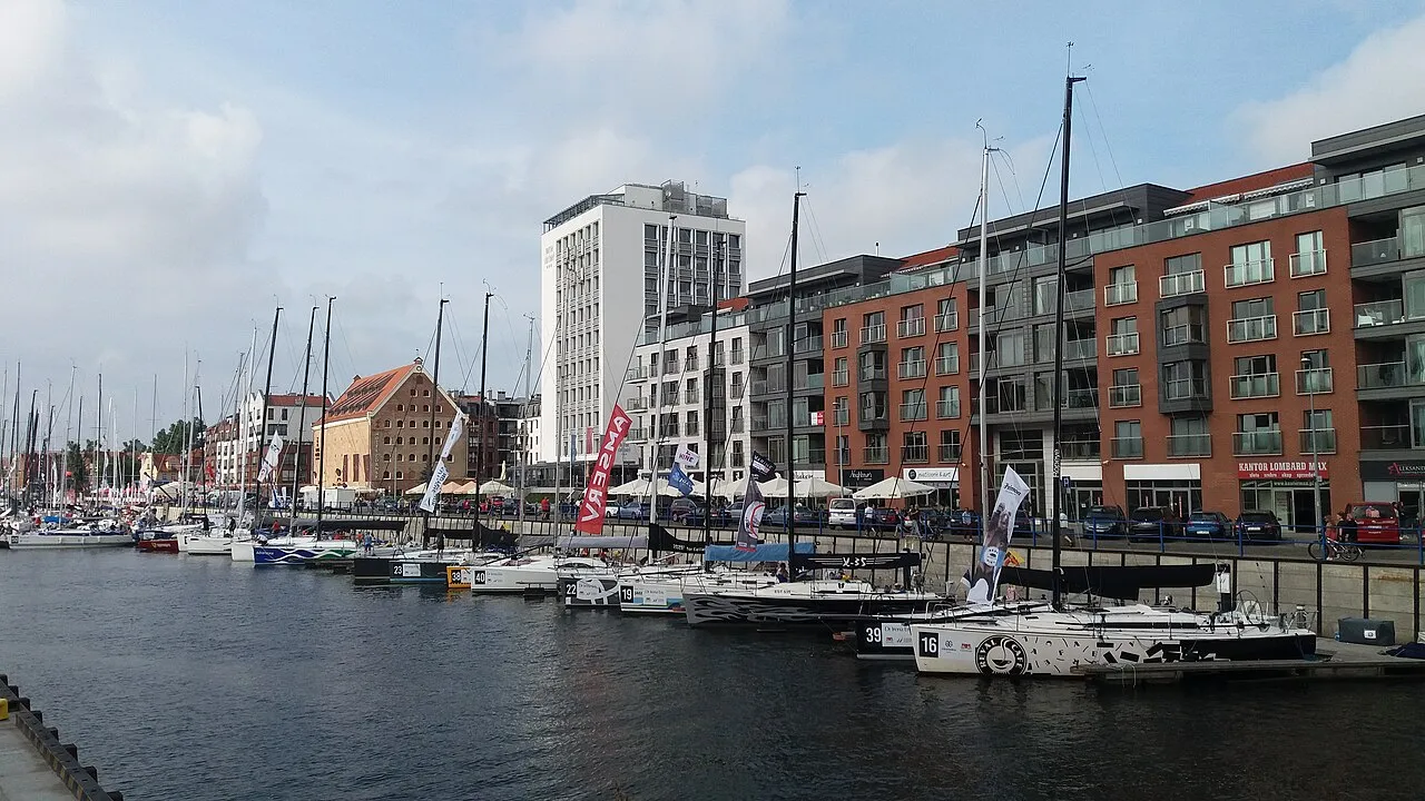 Yachts on the Szafarnia quay (2017)