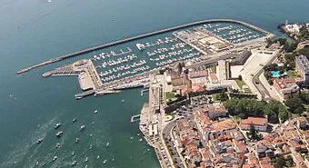 Cascais Marina with the town in the foreground