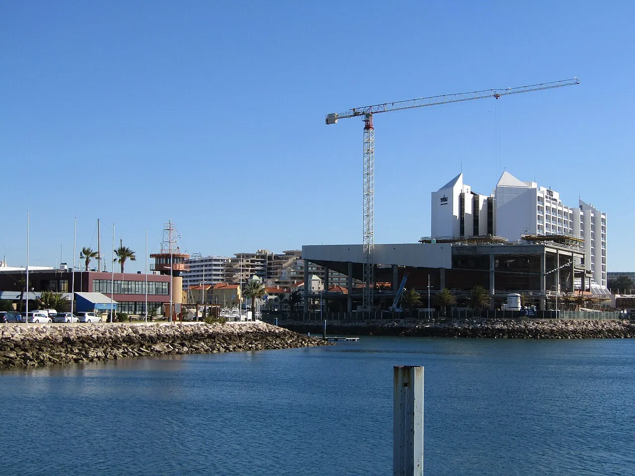Entrance channel of Vilamoura Marina (2018)