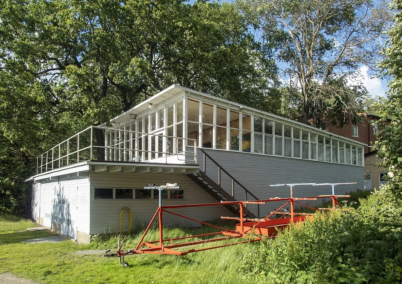 Akademiska Roddföreningen boathouse on Brunnsviken