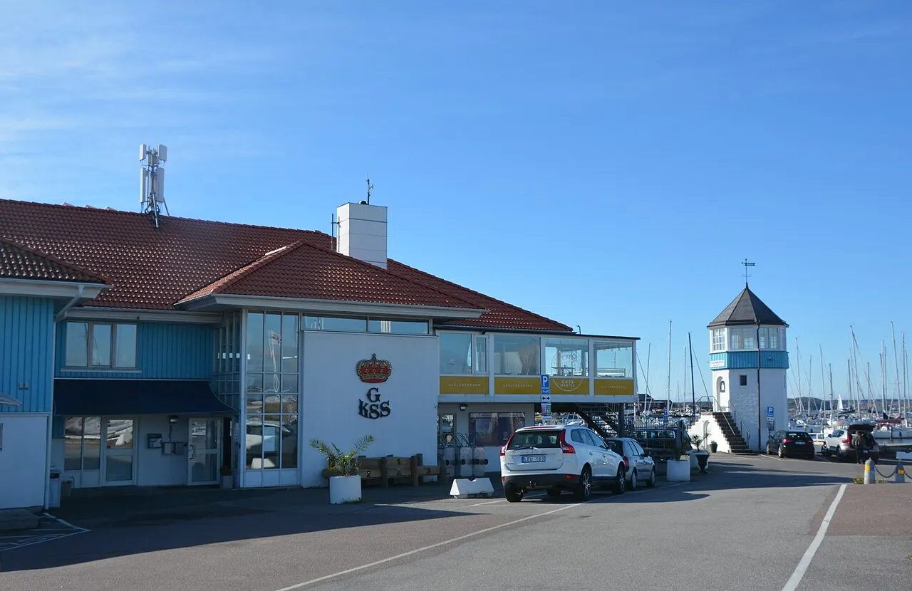 Clubhouse and harbour front at Långedrag (2025)