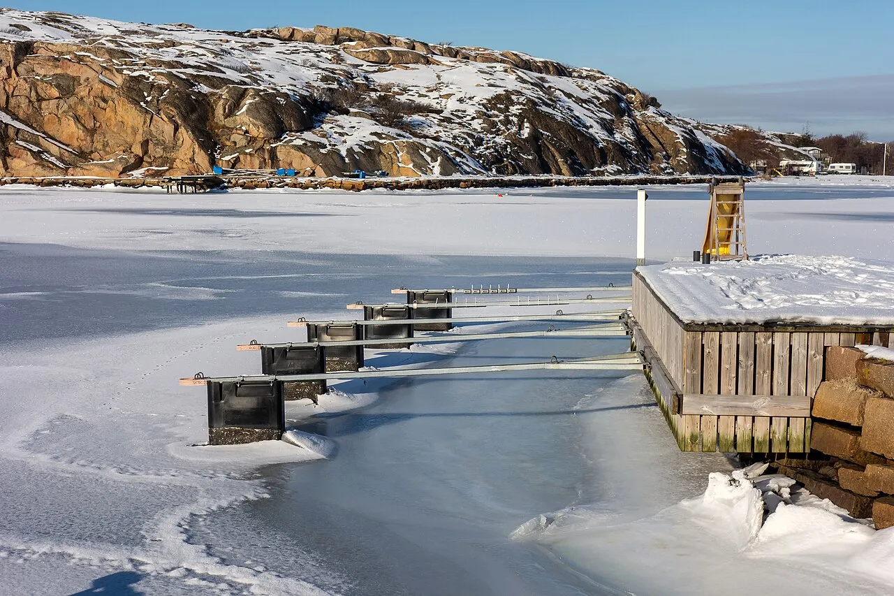 Förtöjningsplatser i Väjern (februari 2021)