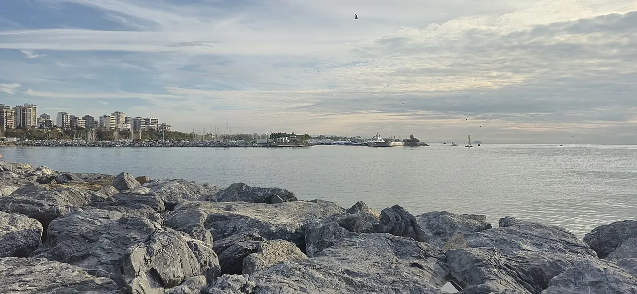 Kalamış Marina seen from the shore