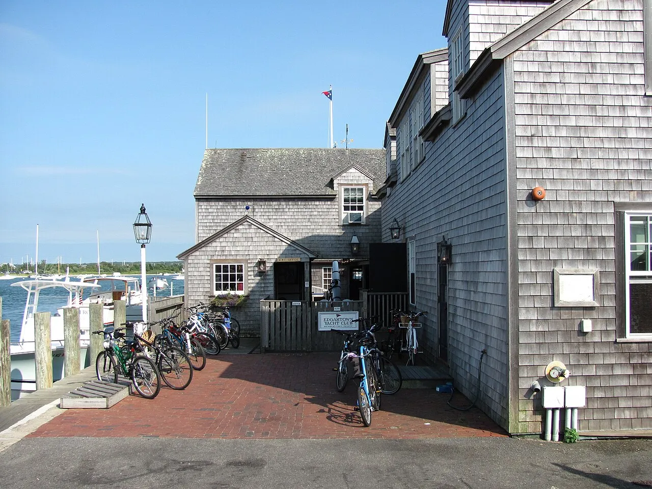 Edgartown Yacht Club on the old whaling wharf