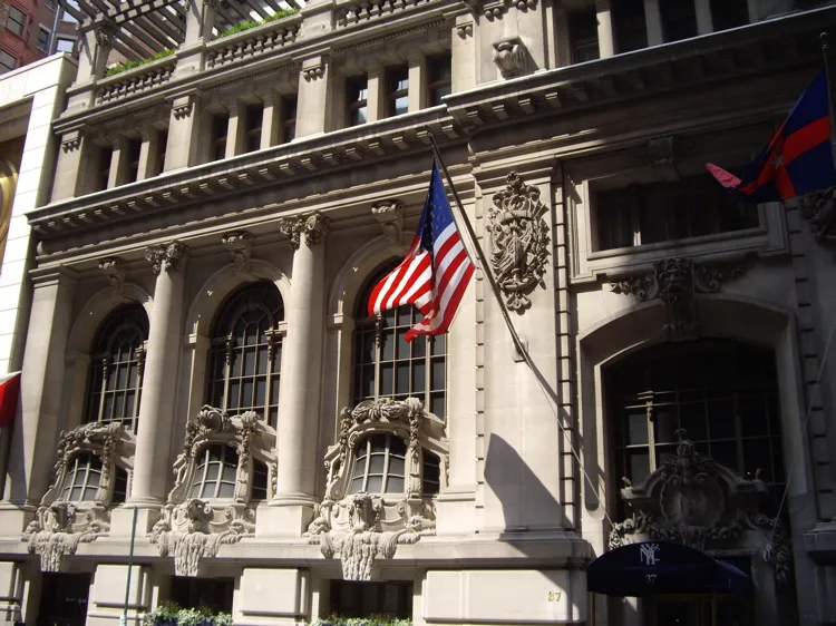 The clubhouse on West 44th Street, Manhattan