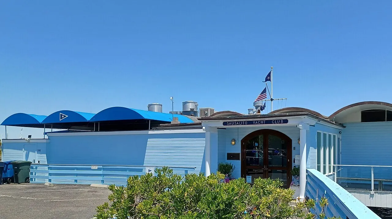 Sausalito Yacht Club next to the ferry landing